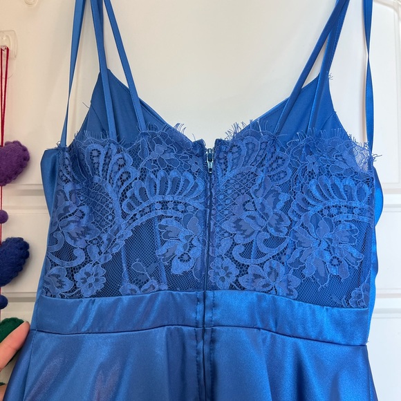 City Studio • Blue spaghetti strap dress • Size 3 • Used once! - Picture 4 of 5